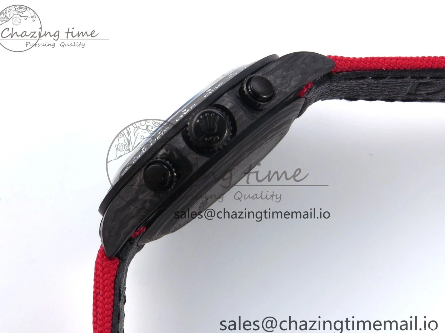 0405 Daytona Diw 40mm N6F 1:1 Best Edition Gray Skeleton Dial Red Nylon Strap DD Original 900